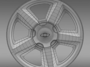 chevrolet suburban  ltz 2007 rim 3D 模型