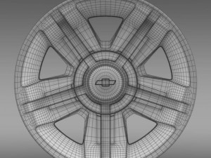chevrolet suburban lz1 2008 rim 3D 模型