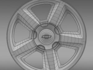 chevrolet tahoe 2008 rim 3D Модель