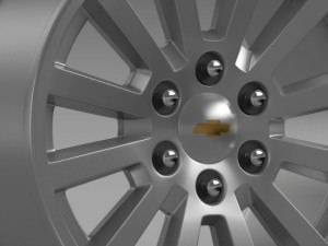 chevrolet tahoe hybrid 2012 rim 3D Model