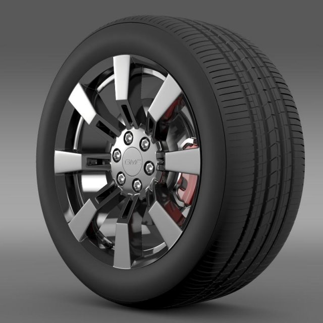 gmc denali hybrid wheel 3D Model .c4d .max .obj .3ds .fbx .stl .blend