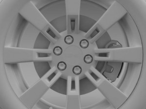 gmc denali hybrid wheel 3D Model