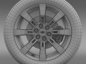 gmc denali hybrid wheel 3D Model