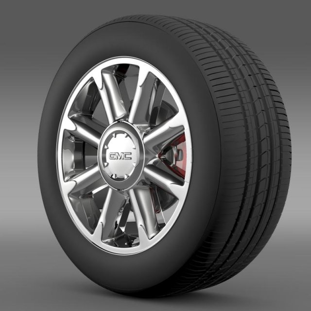 gmc denali wheel 3D 模型 .c4d .max .obj .3ds .fbx .stl .blend