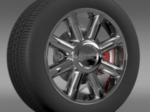 gmc denali wheel 3D 模型
