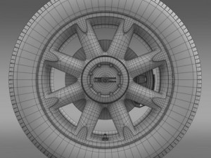 gmc denali wheel 3D 模型