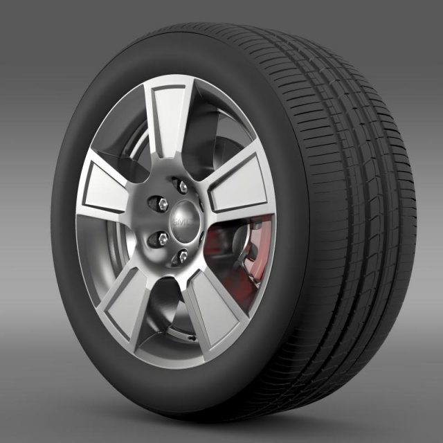 gmc sierra regular cab wheel Modello 3D .c4d .max .obj .3ds .fbx .stl .blend 