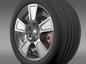 gmc sierra regular cab wheel 3D Model