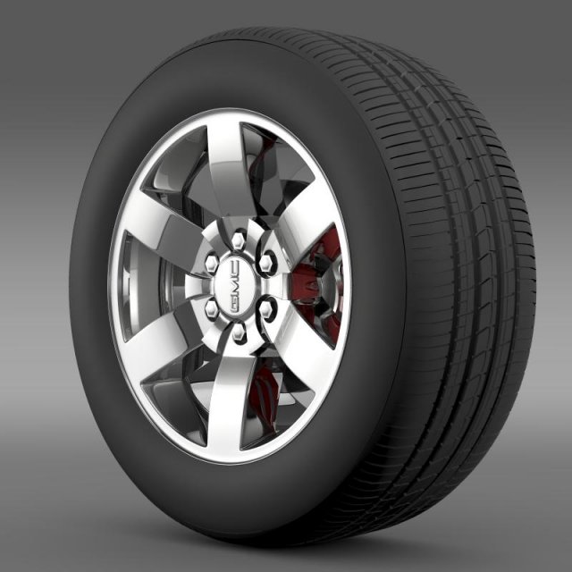 gmc yukon heritage edition wheel 3D Model .c4d .max .obj .3ds .fbx .stl .blend 