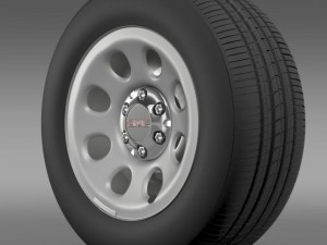 gmc yukon police wheel 3D Model