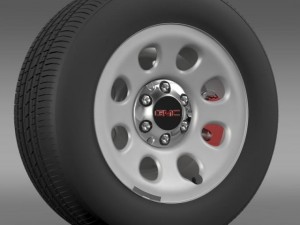 gmc yukon police wheel 3D Model