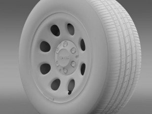 gmc yukon police wheel 3D Model