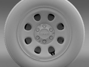 gmc yukon police wheel 3D Model