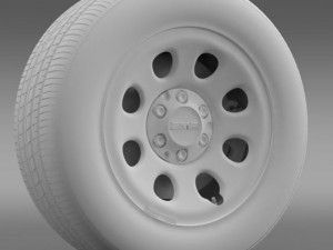 gmc yukon police wheel 3D Model