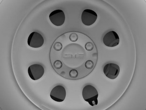 gmc yukon police wheel 3D Model