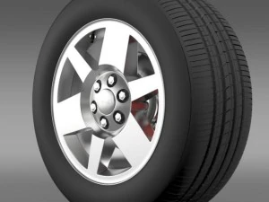 ruota gmc yukon xfe Modello 3D