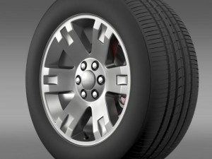 gmc yukon xl wheel 3D Model