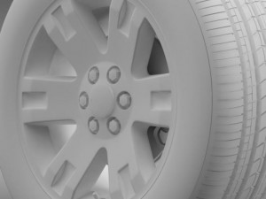 gmc yukon xl wheel 3D Модель