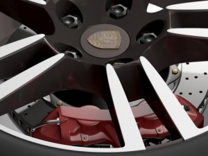 porsche  911 cabriolet turbo wheel Modelo 3D