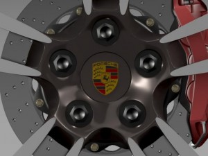 porsche  911 cabriolet turbo wheel Modelo 3D