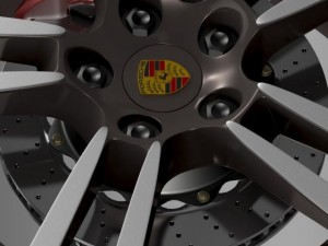 porsche  911 cabriolet turbo wheel Modelo 3D