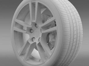porsche  911 cabriolet turbo wheel Modelo 3D
