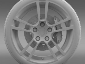 porsche  911 cabriolet turbo wheel Modelo 3D