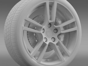 porsche  911 cabriolet turbo wheel Modelo 3D