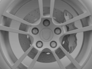porsche  911 cabriolet turbo wheel Modelo 3D