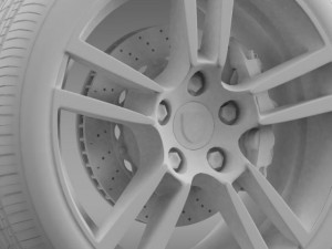 porsche  911 cabriolet turbo wheel Modelo 3D