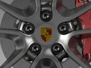 porsche  911 carerra 4 wheel 3D 모델