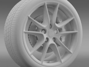 porsche  911 carerra 4 wheel 3D 모델