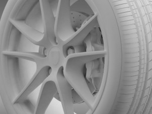 porsche  911 carerra 4 wheel 3D 모델