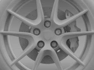 porsche  911 carerra 4 wheel 3D 모델