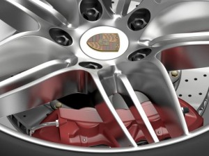 porsche  911 carerra 4s cabriolet wheel 3D Model