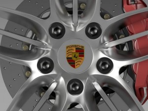porsche  911 carerra 4s cabriolet wheel 3D Model