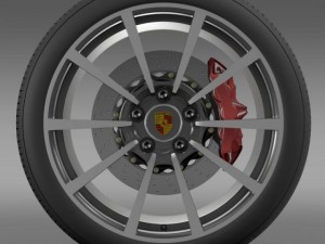 porsche  911 carerra 4s wheel 3D Model