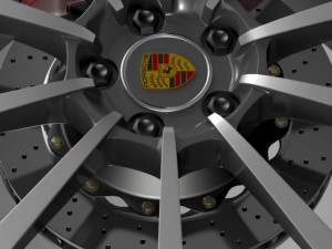 porsche  911 carerra 4s wheel 3D Model
