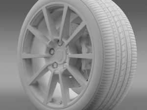 porsche  911 carerra 4s wheel 3D Model
