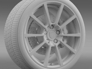 porsche  911 carerra 4s wheel 3D Model