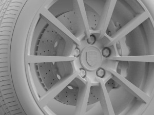 porsche  911 carerra 4s wheel 3D Model