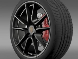 porsche 911 carerra exclusive wheel 3D Модель