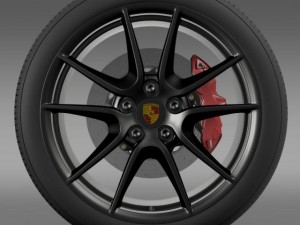 porsche 911 carerra exclusive wheel 3D Model
