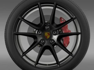 porsche 911 carerra exclusive wheel 3D Model