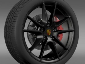 porsche 911 carerra exclusive wheel 3D Model