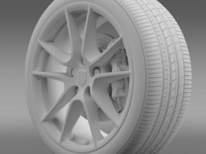 porsche 911 carerra exclusive wheel 3D Model