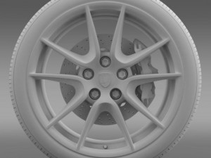 porsche 911 carerra exclusive wheel 3D Model