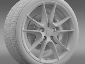 porsche 911 carerra exclusive wheel 3D Model
