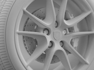porsche 911 carerra exclusive wheel 3D Model