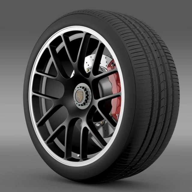 porsche 911 carerra gts wheel Modelo 3D .c4d .max .obj .3ds .fbx .stl .blend